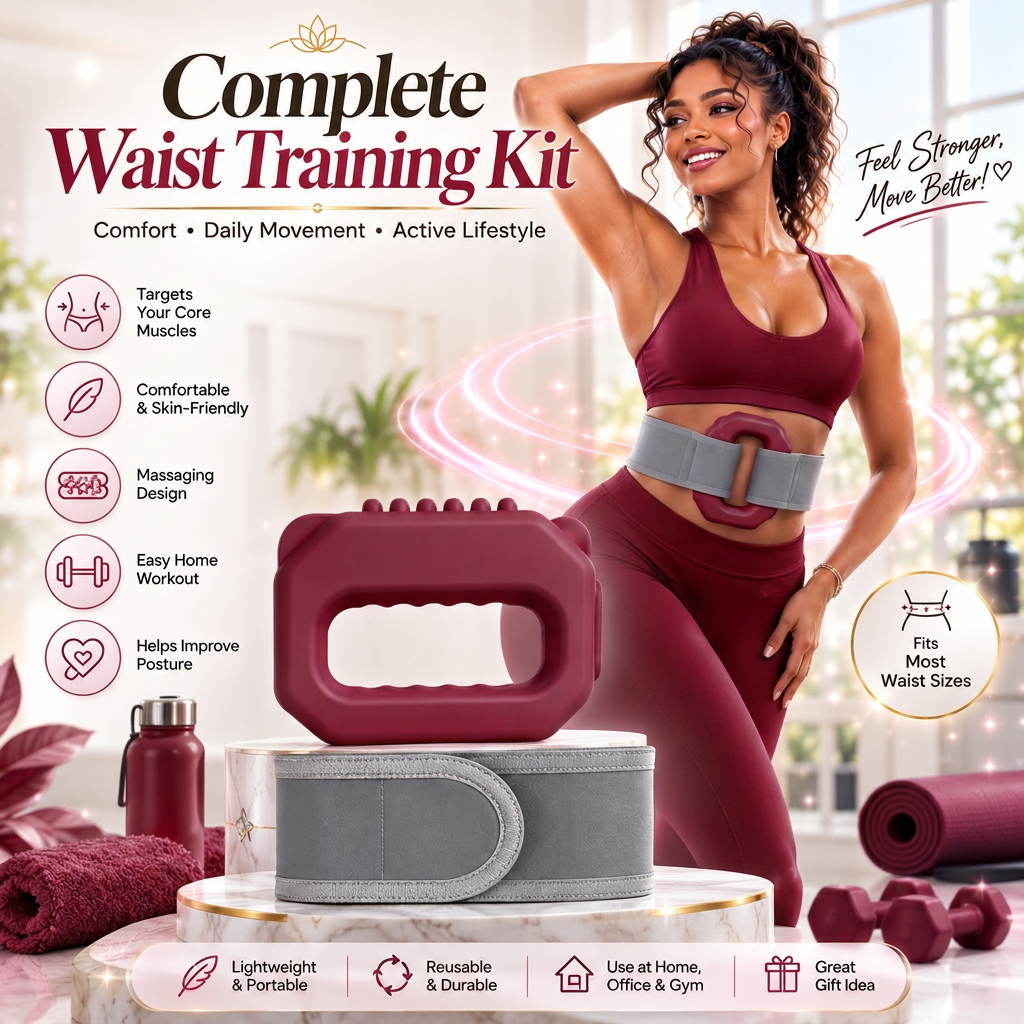 Complete waist training kit editorial collage