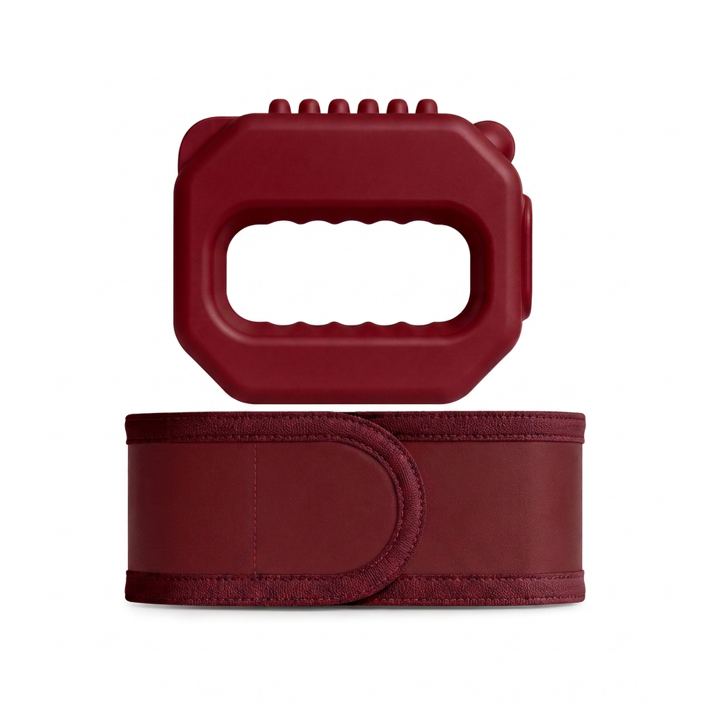 Waist trainer handle and adjustable belt